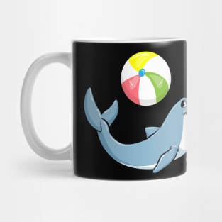 Dolphin at swimming with water polo Mug